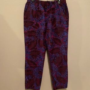Colorful j crew trousers